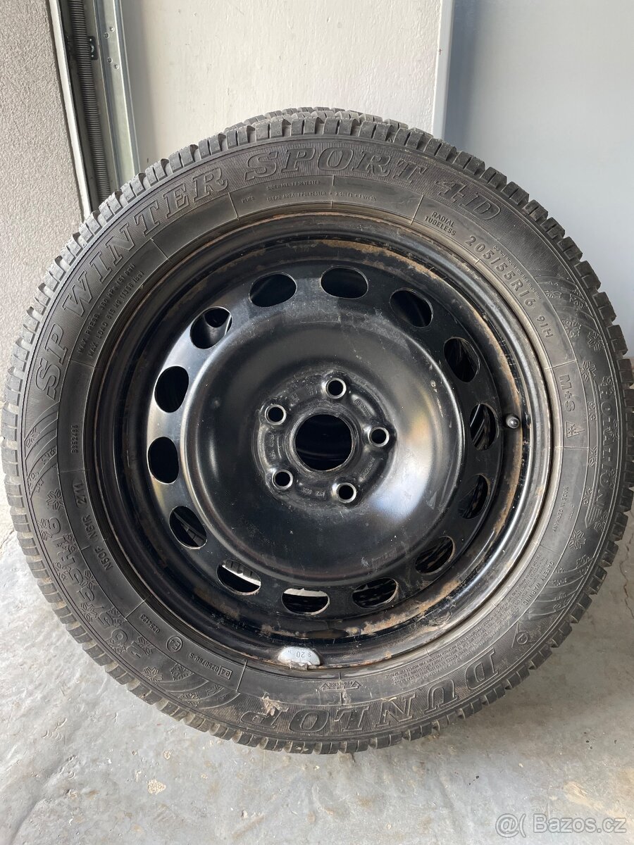 Zimní sada kol 205/55 R16 – Škoda Yeti (6,5 mm) + poklice - 4