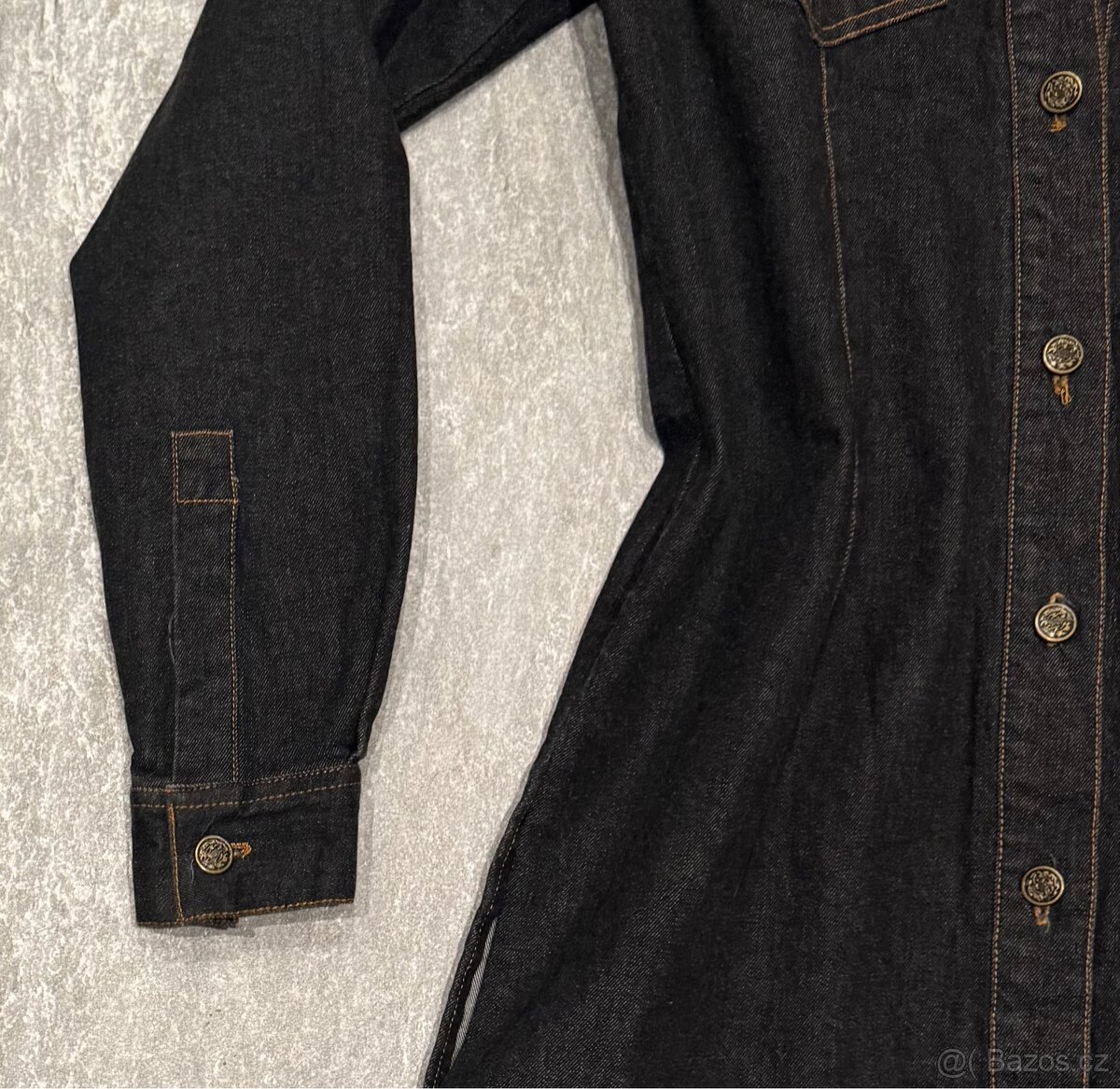 Dlouhý džínový kabátek s rozparky - Casual Woman - 4