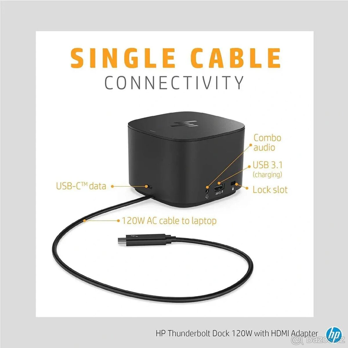 Dokovací stanice HP: Thunderbolt Dock G2 120W- zánovní - 4