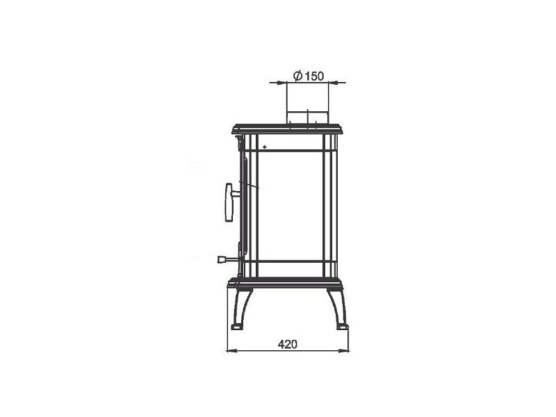 Litinová krbová kamna IBERIA - 4