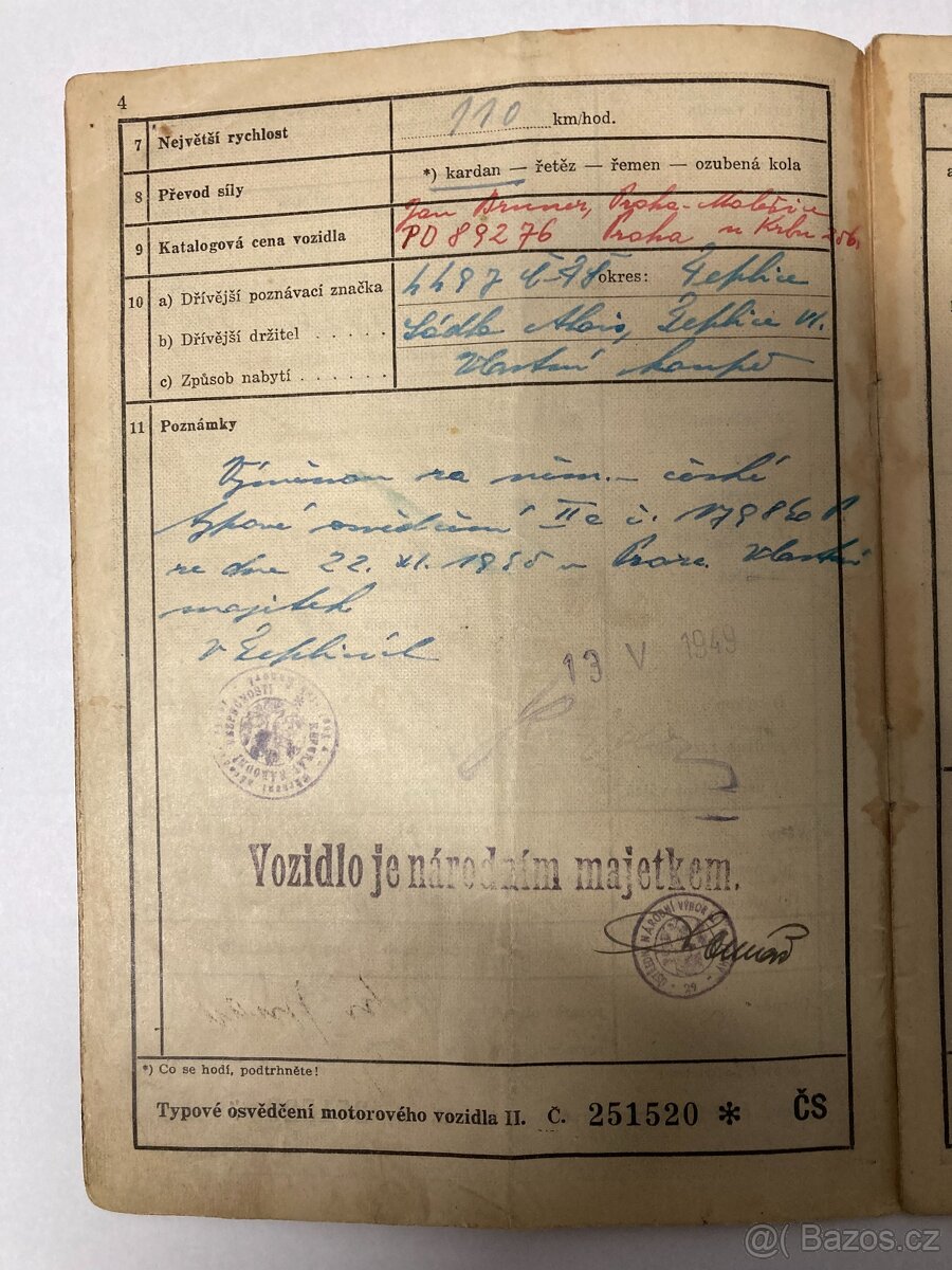 BMW R12 - typové osvědčení - 4