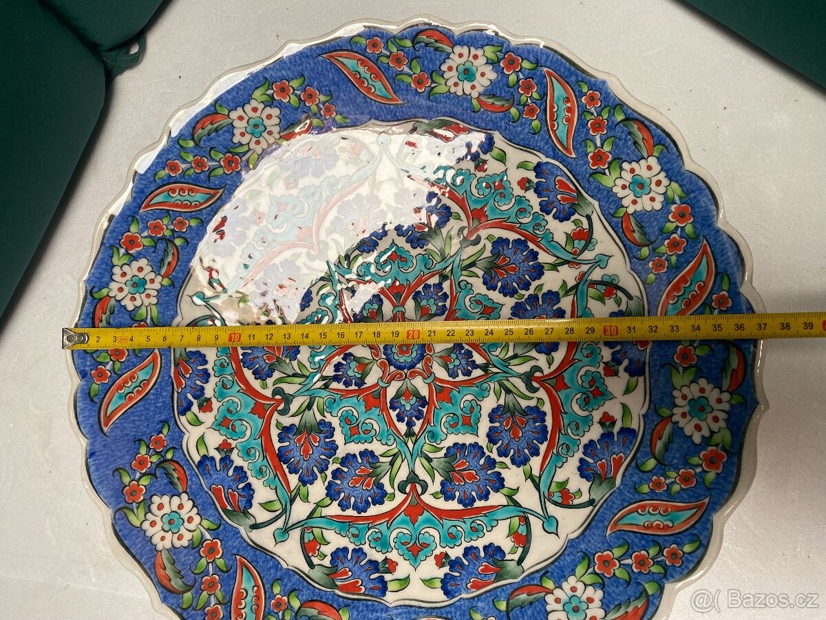 talíř – Turkuaz Çini Kütahya - 4