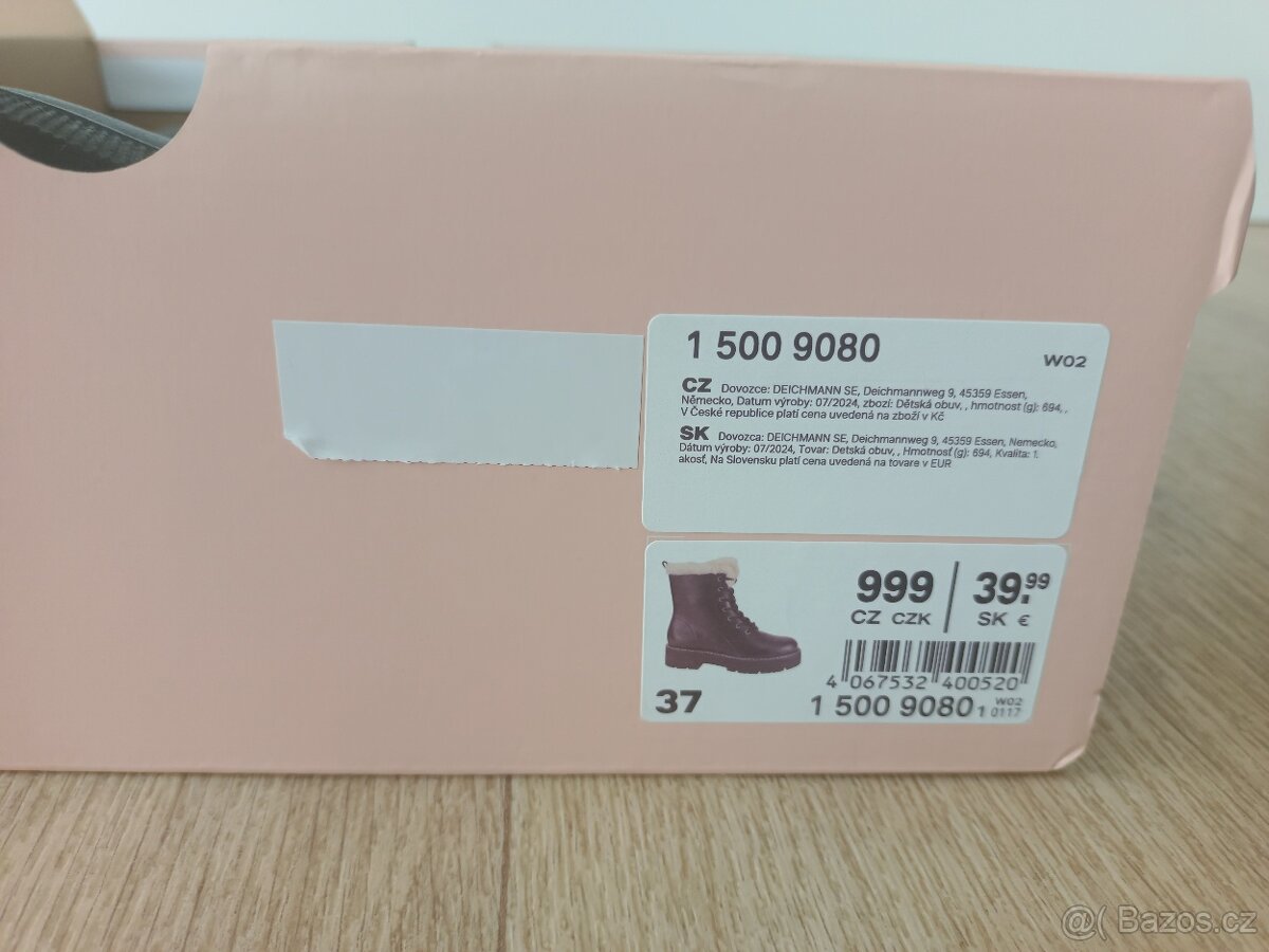 Krásné boty s kožíškem -vel.37 - 4