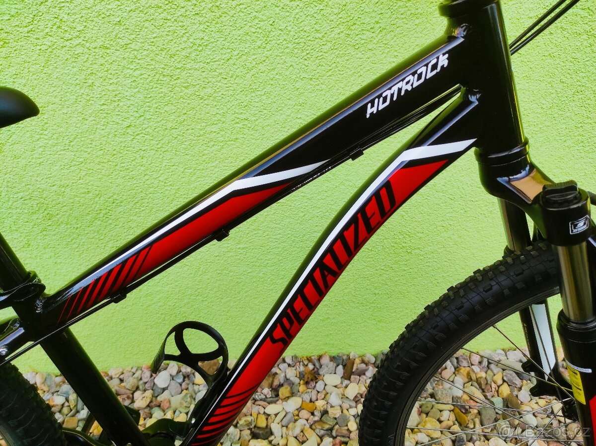 Značkové dětské kolo Specialized24"(černá/červená) - 4