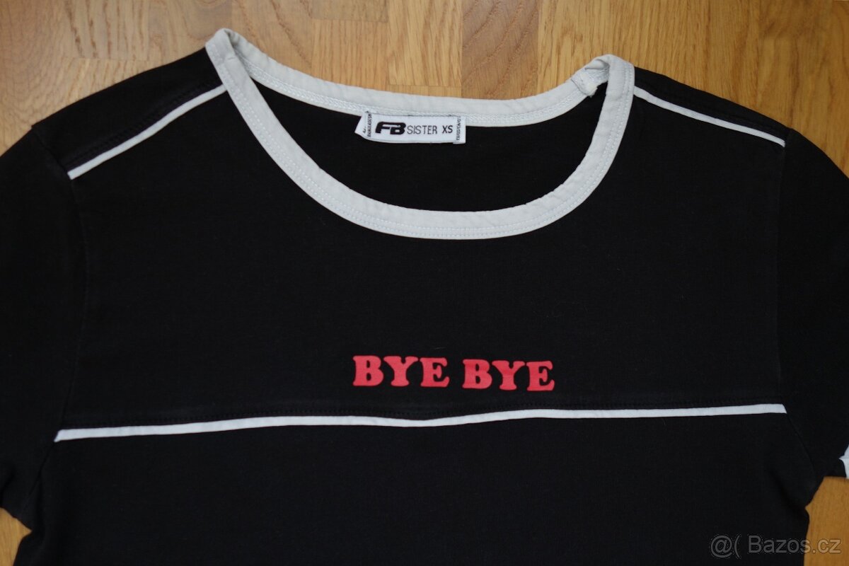Černé dámské/ dívčí tričko vel. XS - 4