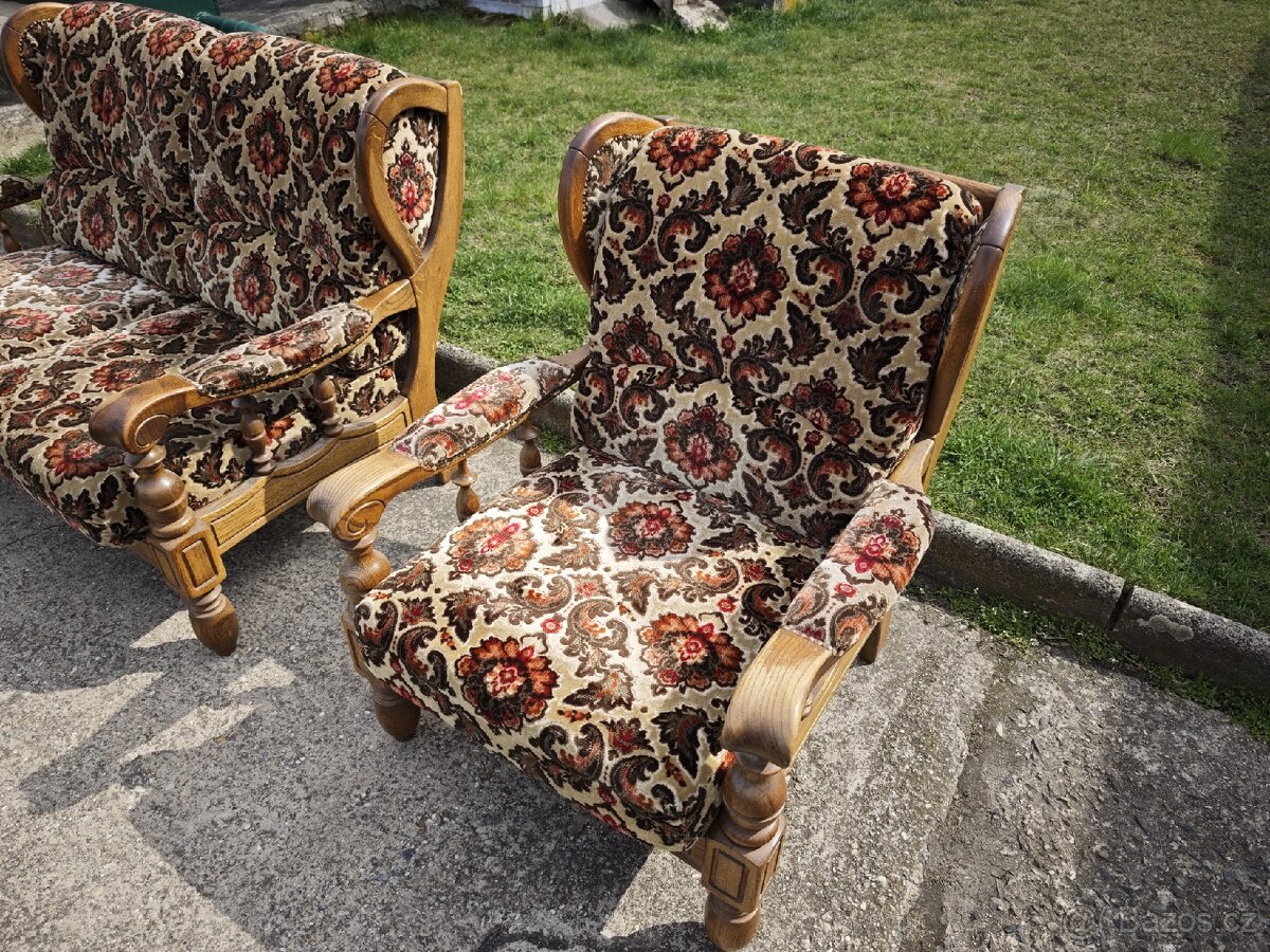 Rustikální sedačka 3+2+1 - 4