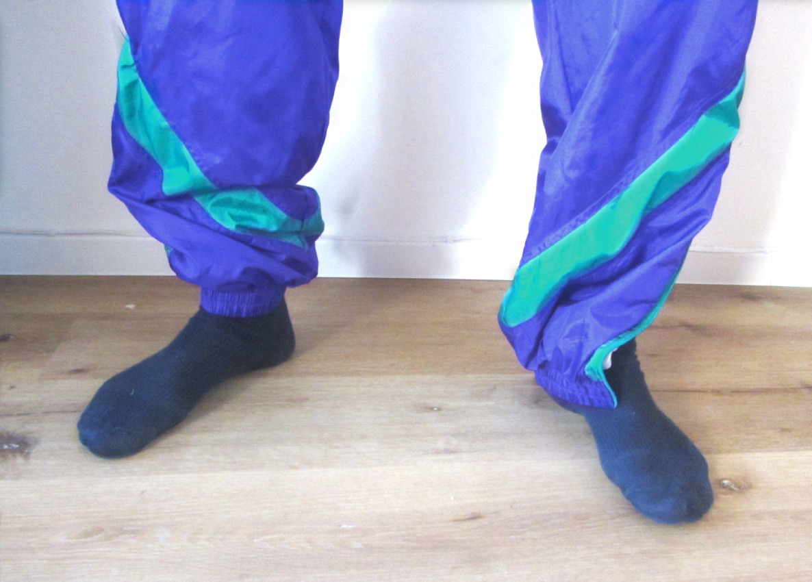 Vintage 90s pánské šusťákové kalhoty - 4