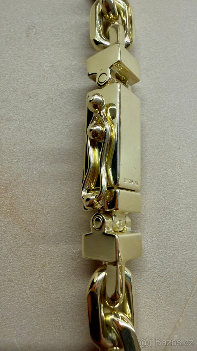 zlatý řetízek anker pilka 14k 585/1000 216,39g - 4