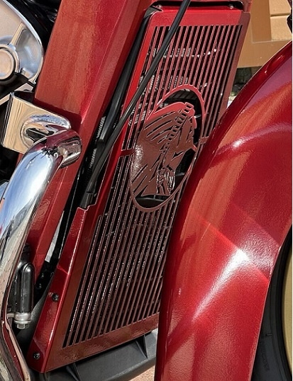 Indian Scout Bobber Kryt chladiče, Klakson, SPZ - 4