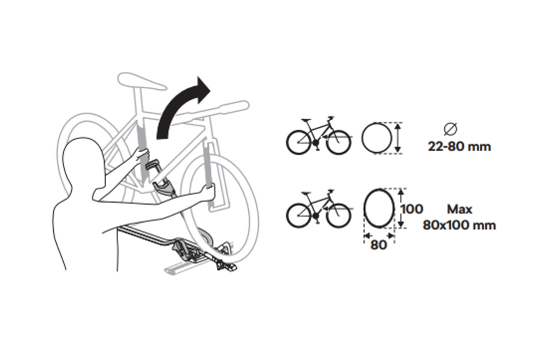 Příčný střešní nosič Karoq + 2 nosiče na jízdní kola - 4