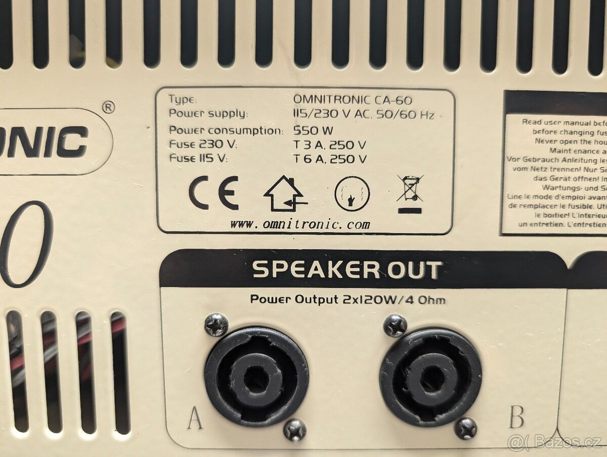 Aktivní mixpult Omnitronic CA-60 - 4