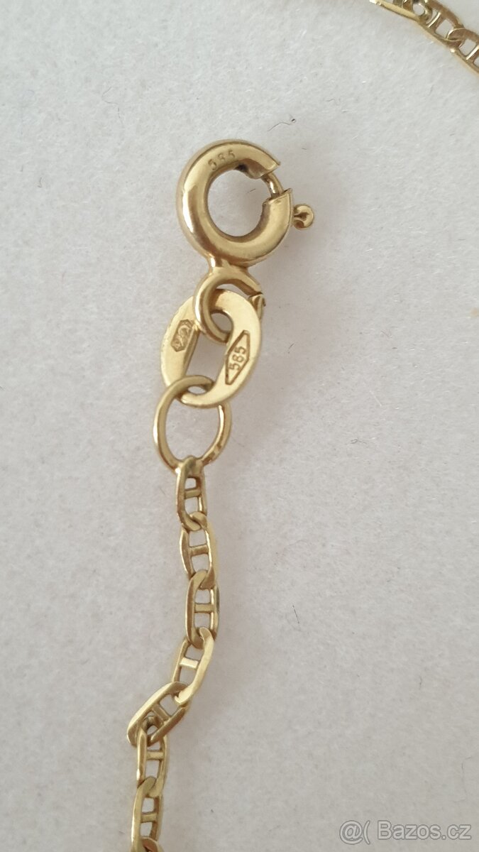 Zlatý náramek 18,5 cm - 4