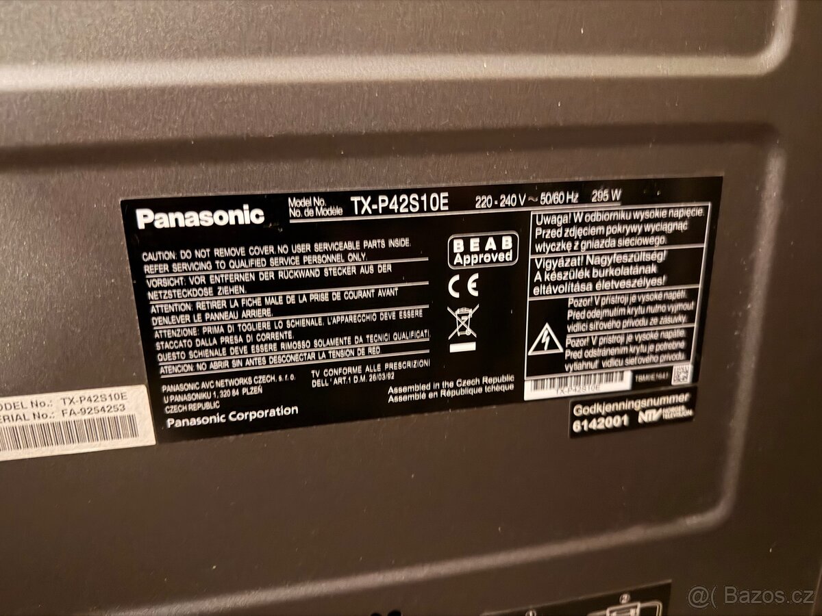 Televize 42" ~ 106cm Panasonic VIERA TX-P42S10E - 4