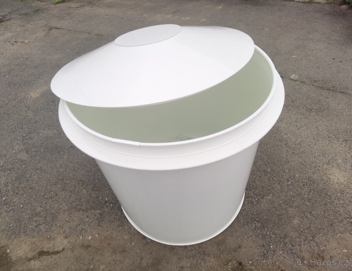 Plastová ochlazovací kád 150x150cm, (Modrá/Bílá) - 4