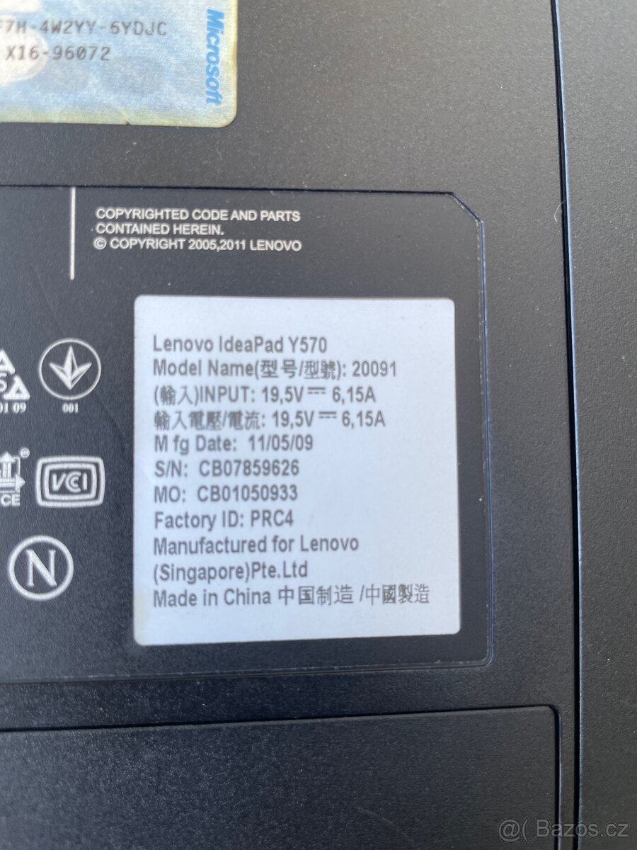 Herní Lenovo IdeaPad Y570 - 4