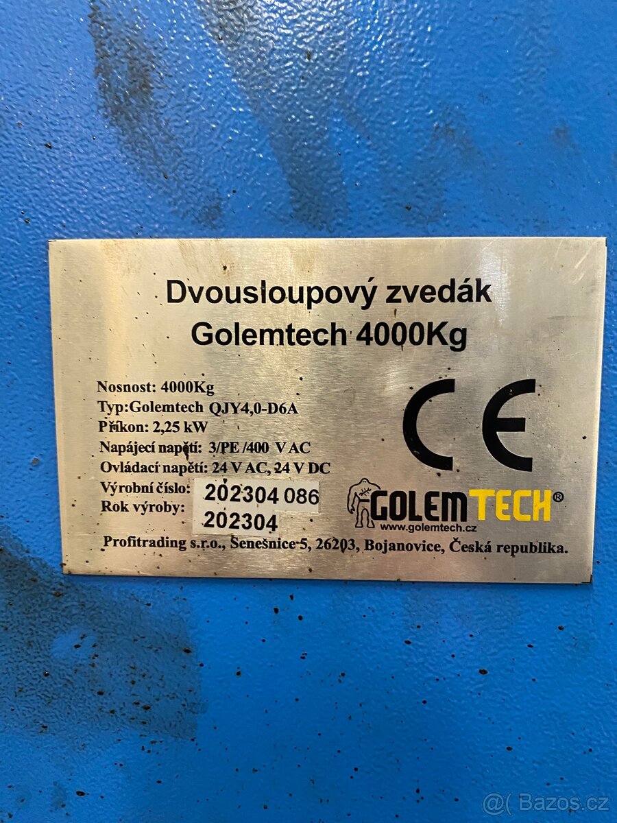 Dvousloupový zvedák 4,2 t PROFI - 4