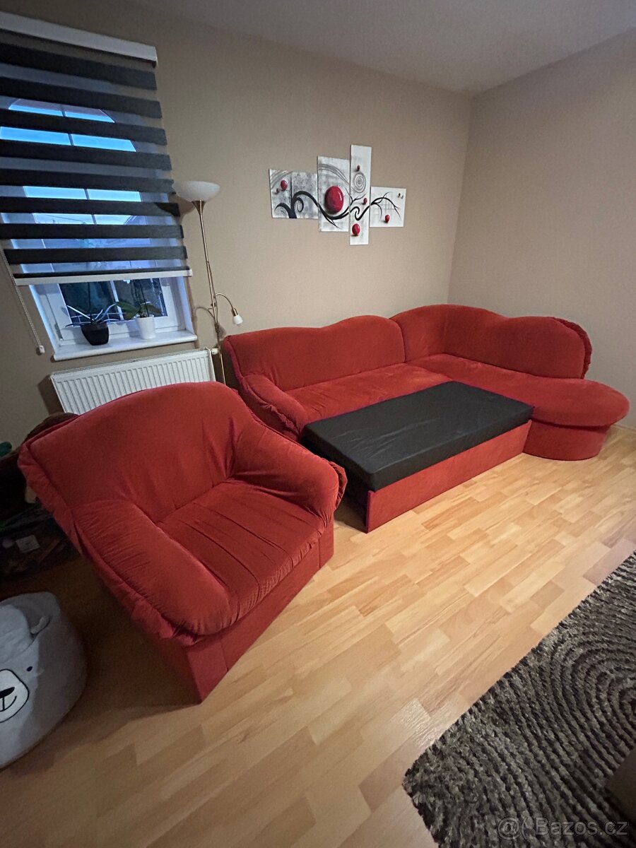 Rohová sedací souprava s křeslem - 4