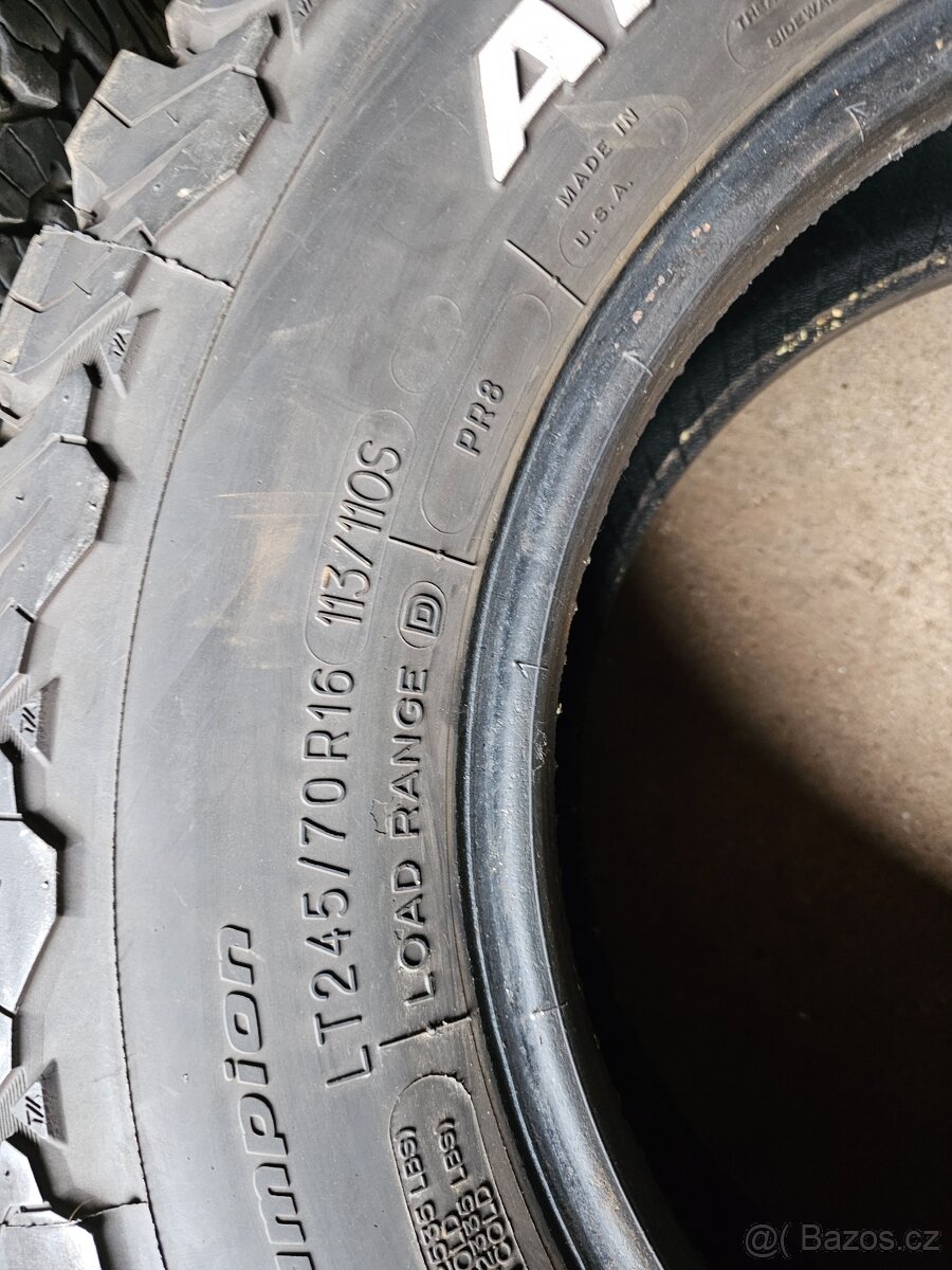 Terénní pneumatiky BFGOODRICH LT245/70 R16 - 4