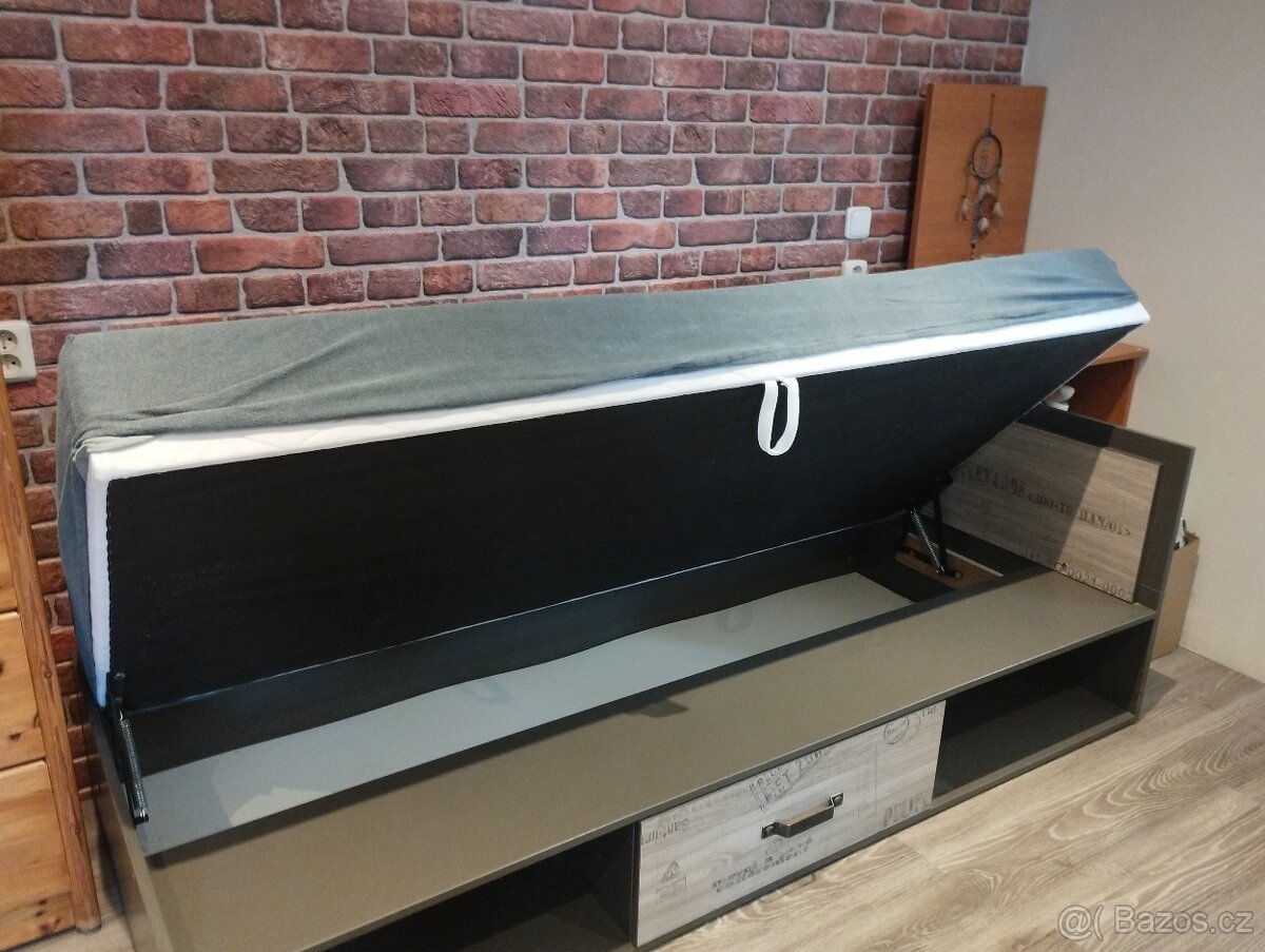 Postel 90 ×200 grafit - 4