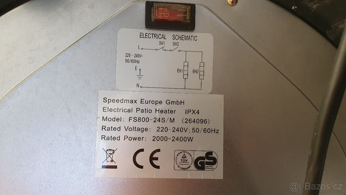 Zahradní sálavé topidlo - 4