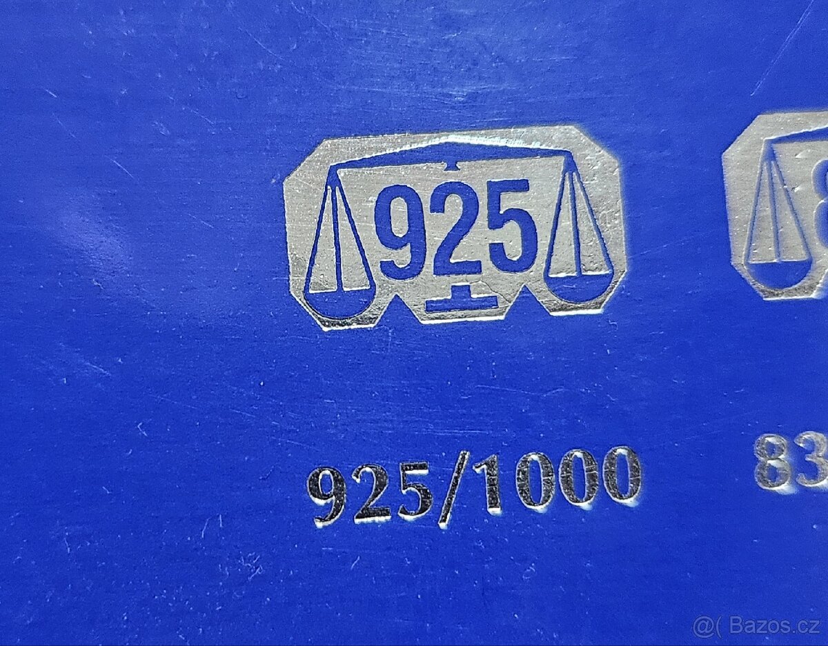 Prodám masivní stříbrný řetízek - 4