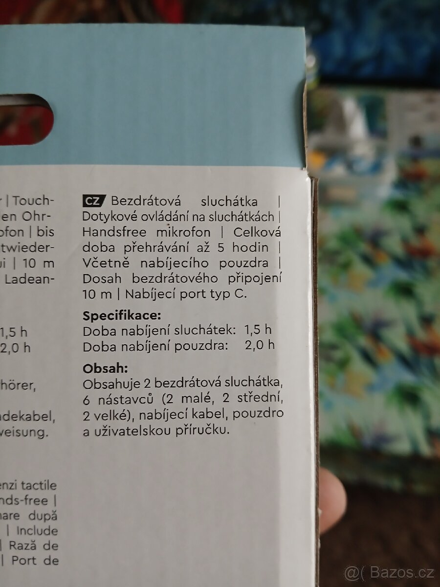 Prodám bezdrátové sluchátka vivess - 4