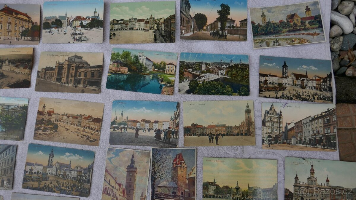 STARÉ BAREVNÉ POHLEDNICE ČESKÉ BUDĚJOVICE - 4