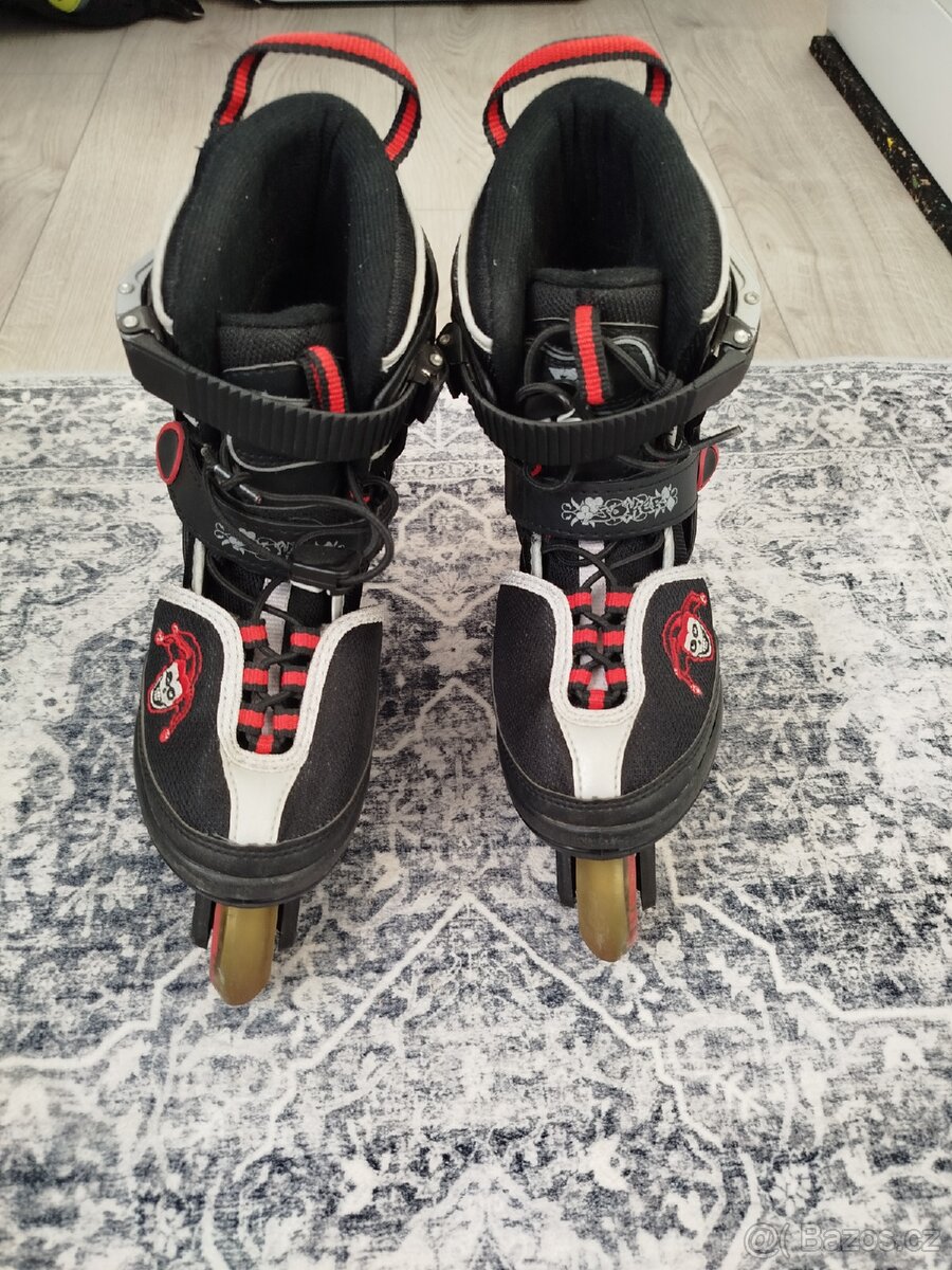 kolečkové brusle značky joker velikost 32-37 - 4