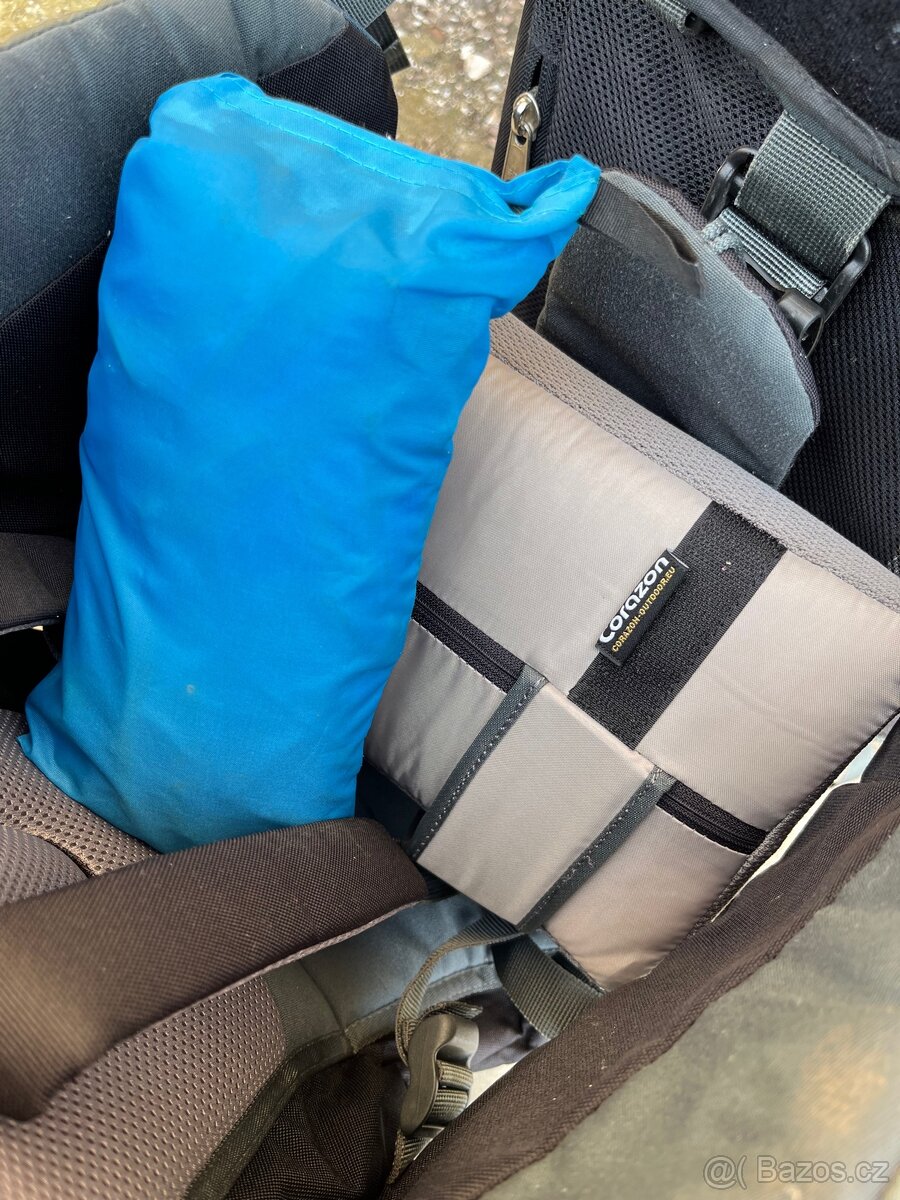 Krosna / nosítko na dítě Corazon Panda modrá + set - 4