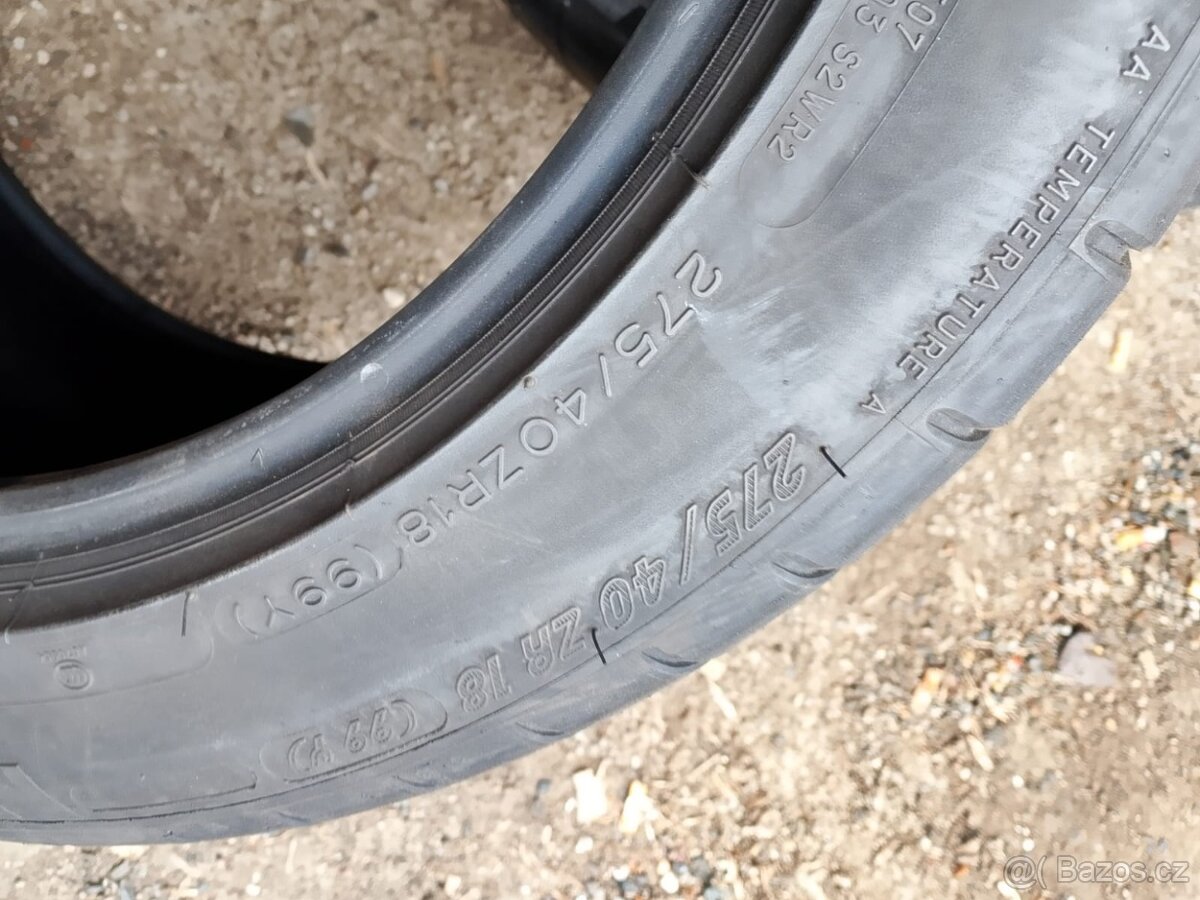 255/40/18+275/40/18 Michelin - letní pneu 4ks - 4