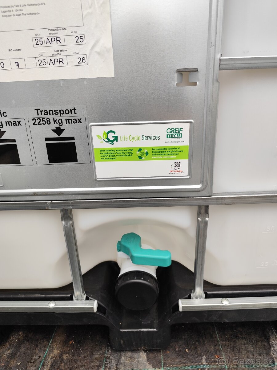 Ibc kontejner 1000l nový - 4