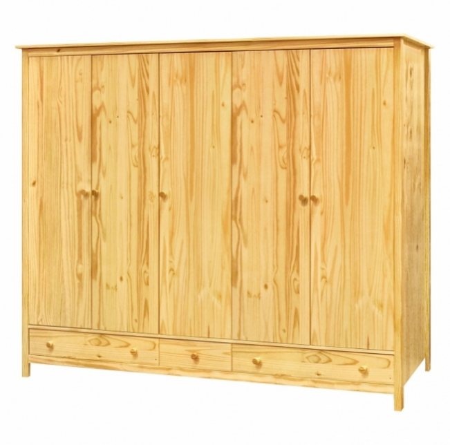 Dřevěná skříň 5dveřová TORINO - 4