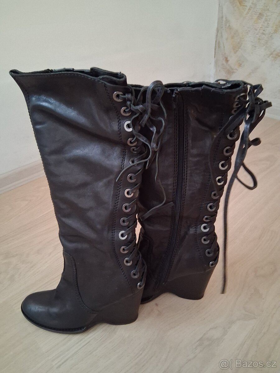 Vysoké kozačky Baťa,vel.39 - 4