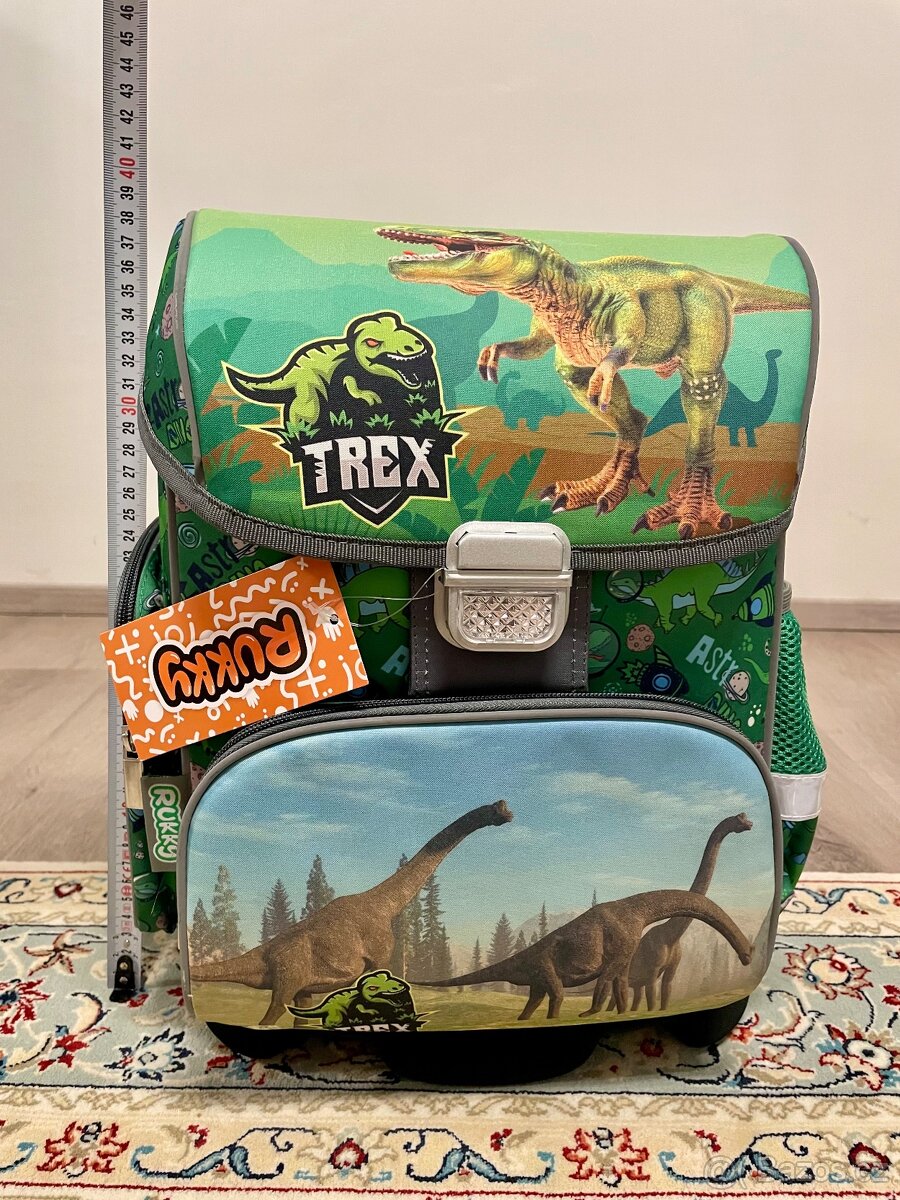 🦖 Nová školní aktovka s motivem dinosaurů – TREX 🦕 - 4
