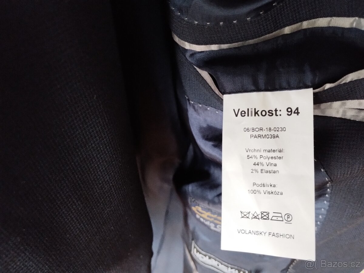 Oblek Volansky, tmavě modrý - 4