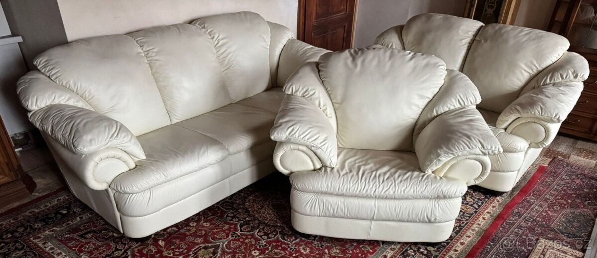 Kožená sedací souprava 3+2+1,5834 - 4