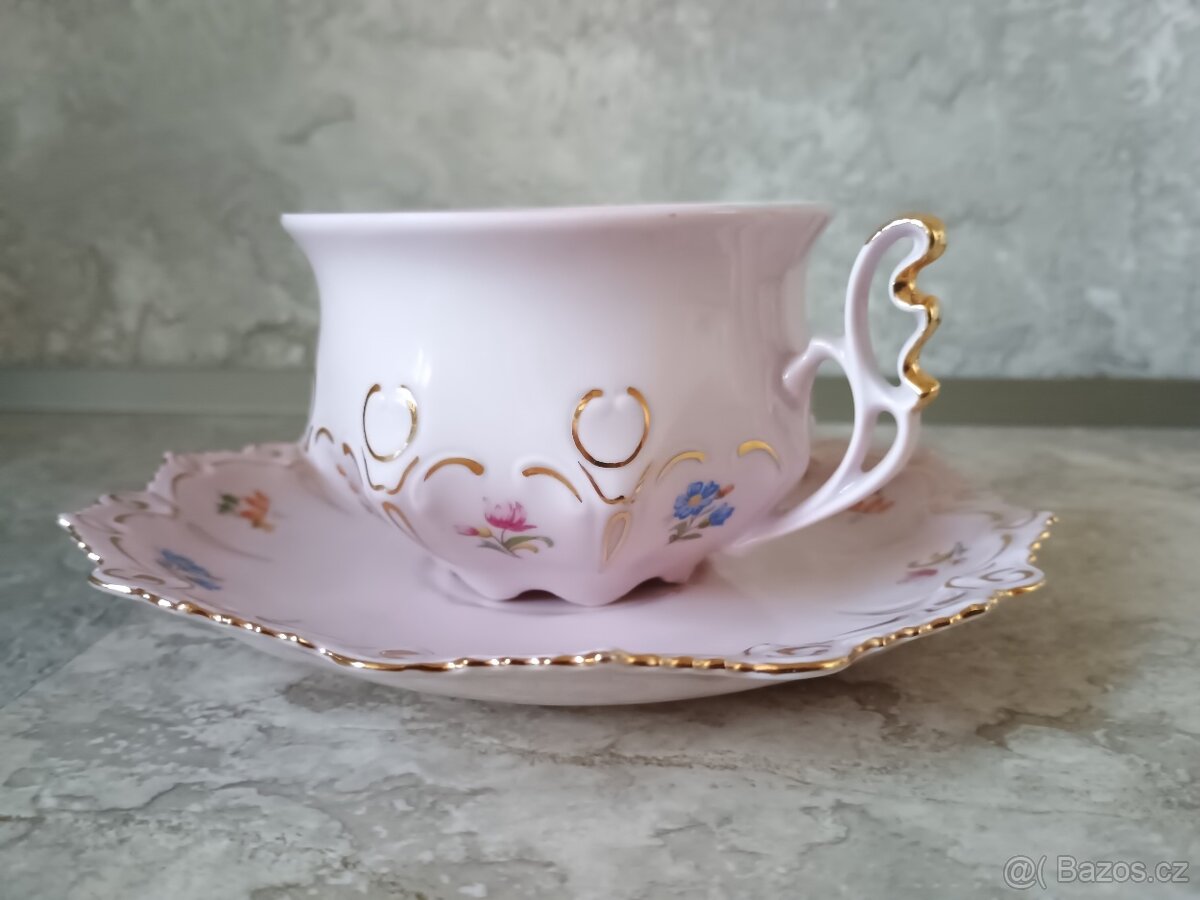 růžový porcelán dekor Lenka - 4
