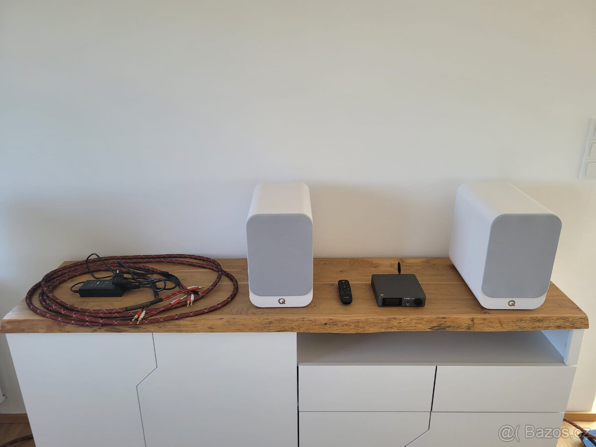 Repro Q Acoustics Q 3030i + stereo zesilovač + kabely - 4