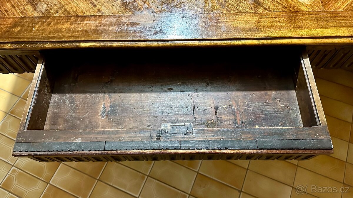 Barokní starožitný stůl 180x90x80 - 4