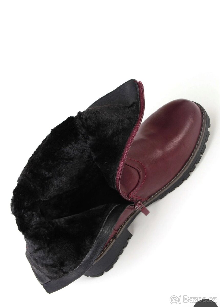 Damske zimni boty, s kožíškem uvnitř - 4