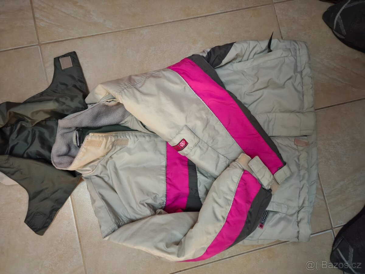 Otepleny kalhoty a bunda vel.122-128 - 4