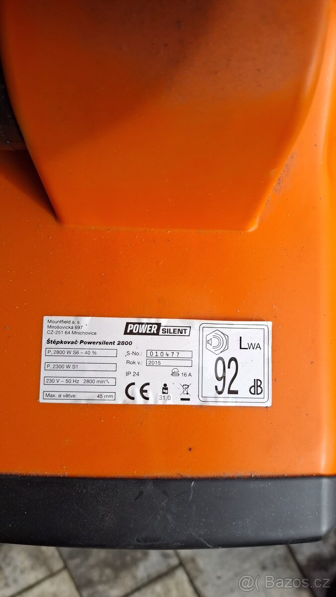 Štěpkovač větví Powersilent 2800 - 4