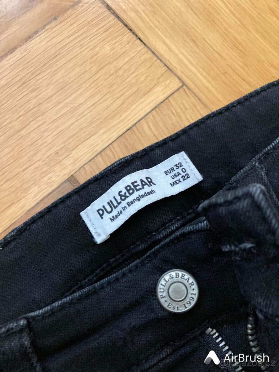 černé rifle Pull&Bear vel.32 - 4