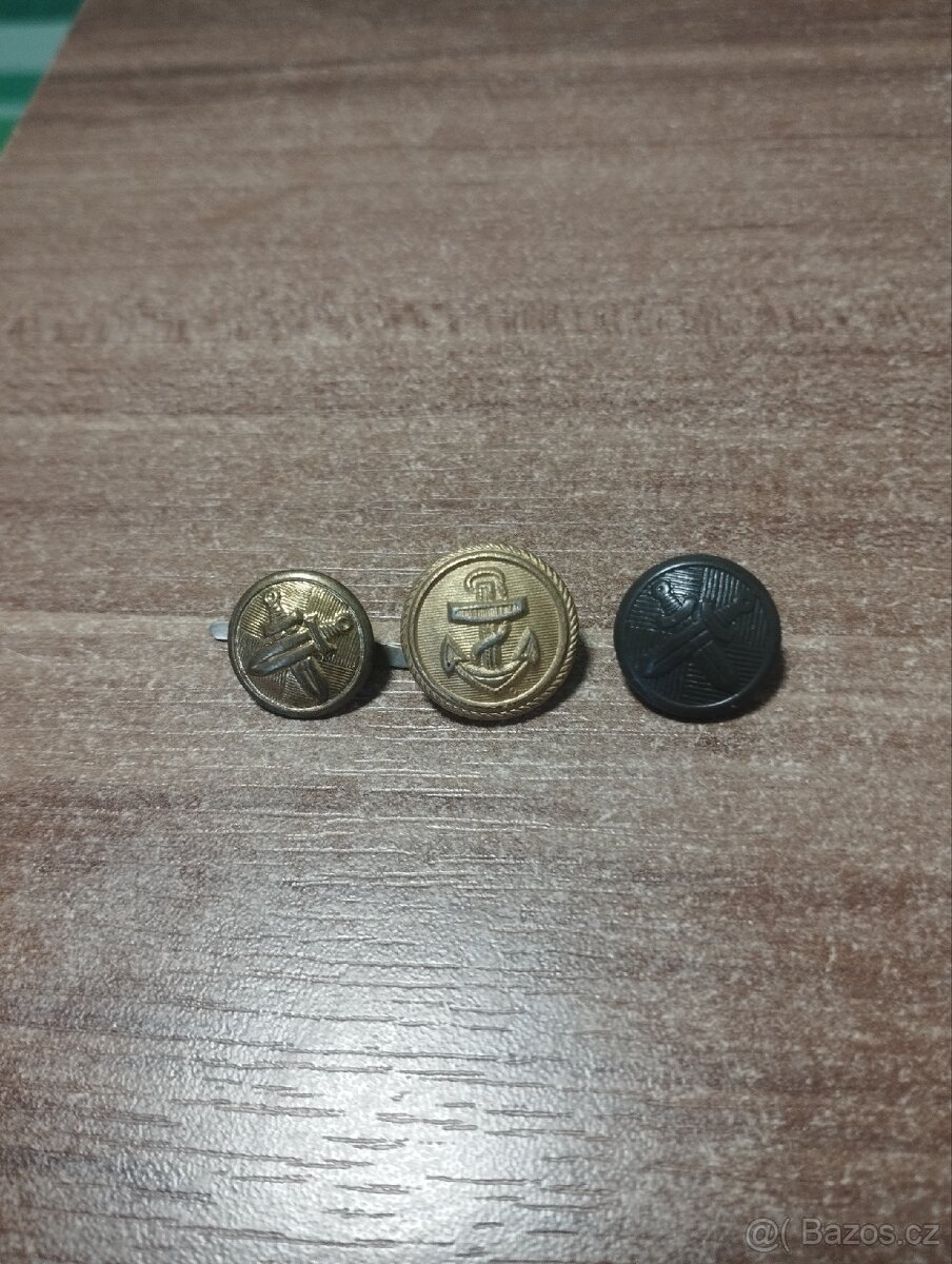 Staré ozdobné, vojenské knofliky, jiné - 4