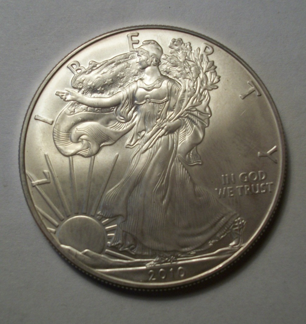 3x stříbrná mince. - 4