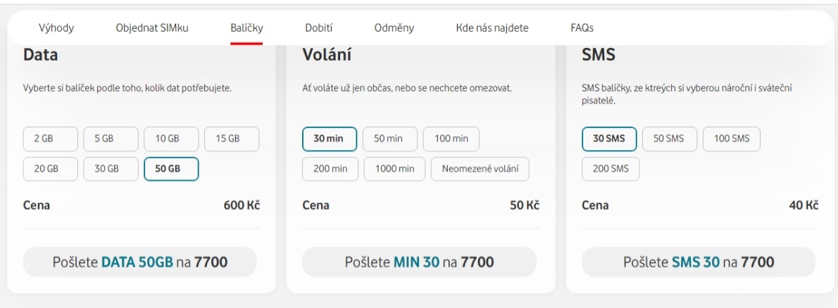 Sim karta-Sazka mobil /Vodafone..-A 2 kusy Blesk mobil 99kč - 4