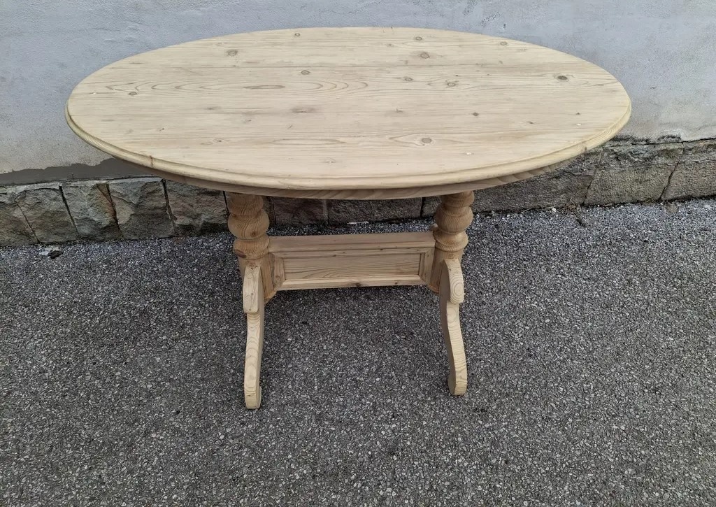 ZAJÍMAVÝ STAROŽITNÝ STŮL PO CELKOVÉ RENOVACI - 4