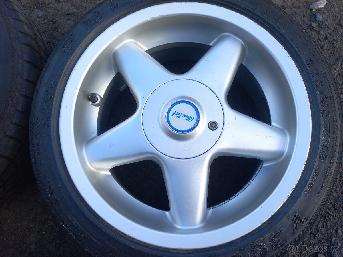 Prodám sadu ALU kol POWERTECH 205/45R16 letní - 4