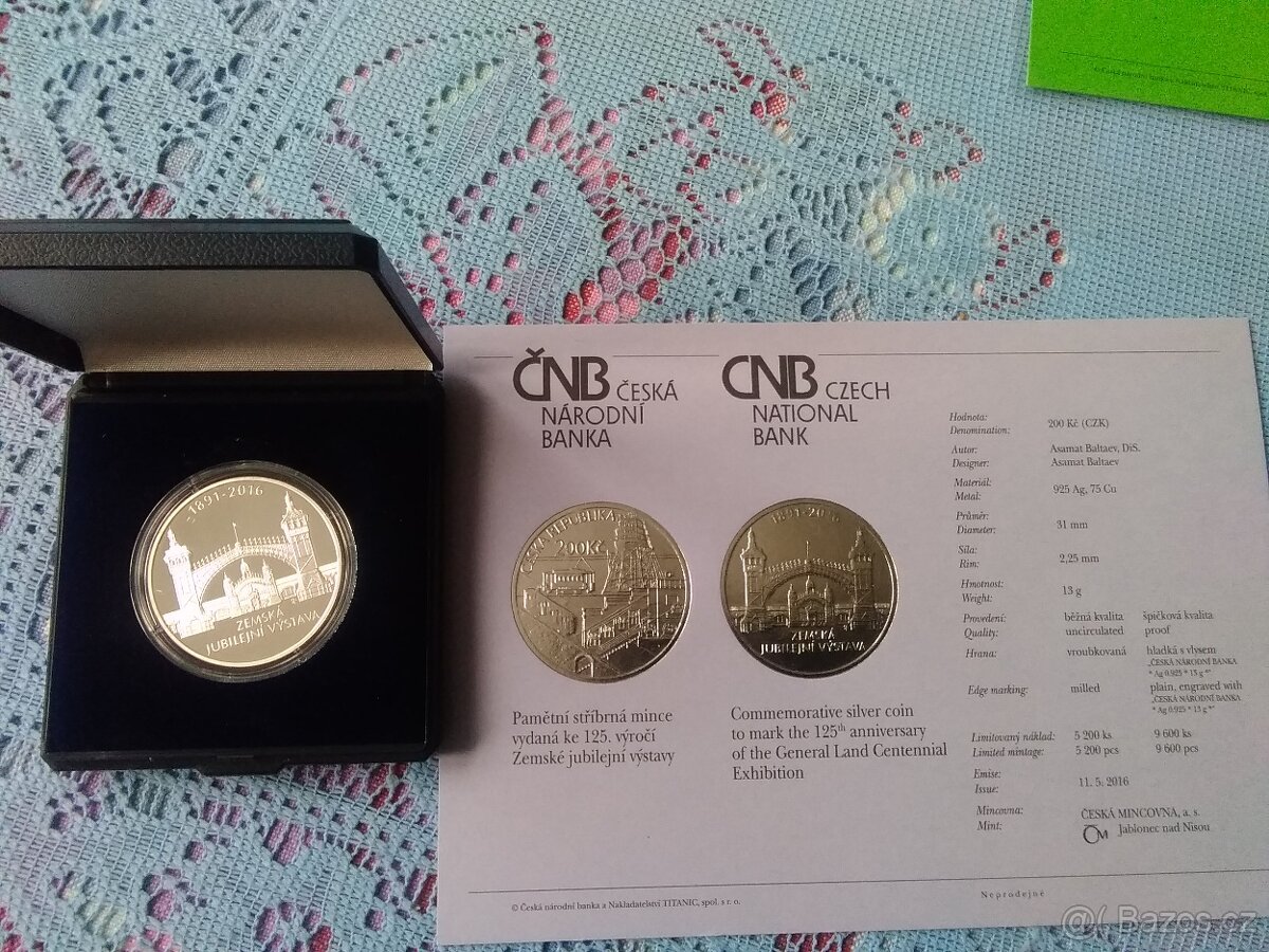 7x Pamětní mince ČR - - Proof, - 4