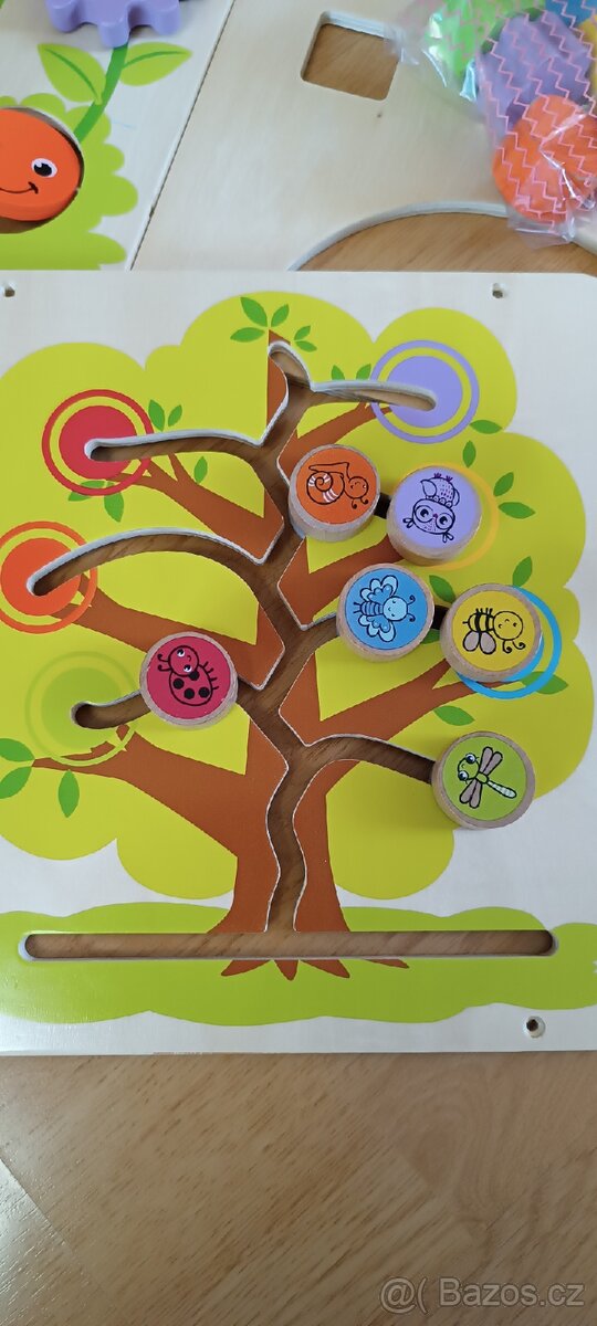 Motorická dřevěná kostka, velká - 4